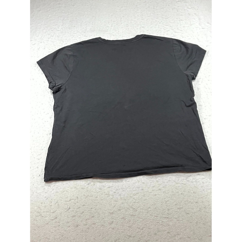 Polo Ralph Lauren T Shirt Womens Large Black Floral Embroidered Relaxed Fit - Picture 2 of 7
